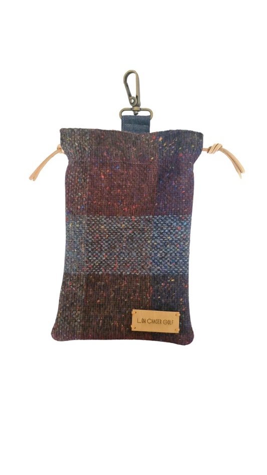 Autumn Check Tweed Accessory Pouch