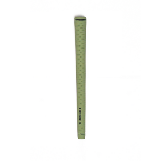 Pastel green golf grip, with black low chaser golf text