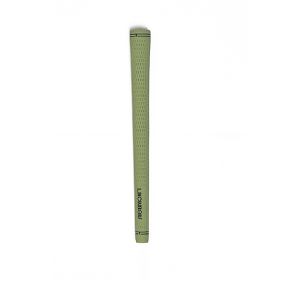 Pastel green golf grip, with black low chaser golf text